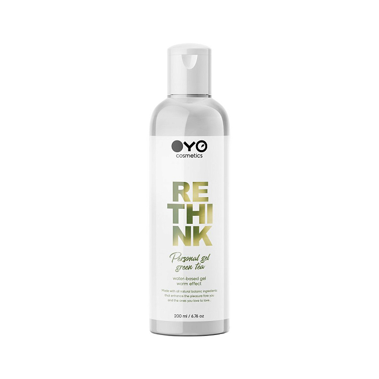 Увлажняющий гель на водной основе с согревающим эффектом OYO Personal Gel Green Tea - 200 мл. FFF