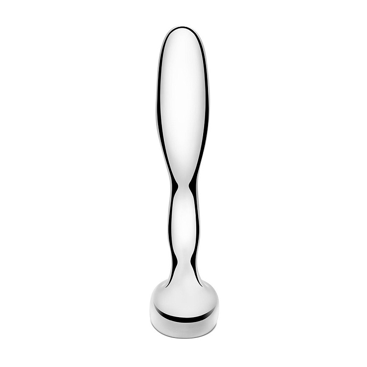 Стальной стимулятор простаты Stainless Steel Prostate Plug - 11,5 см.