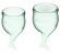 Набор зеленых менструальных чаш Feel secure Menstrual Cup