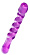 Фиолетовый двусторонний фаллоимитатор Tanza - 27,5 см.