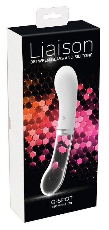 Двусторонний вибратор G-Spot LED - 18 см.