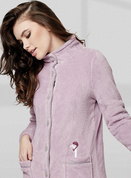 Теплый халат из флиса Goose