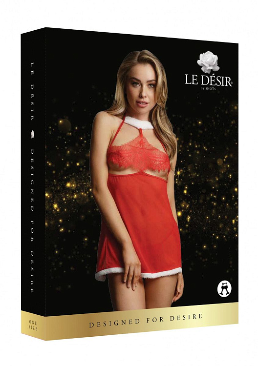 Пикантная сорочка в новогоднем стиле Merry Babydoll