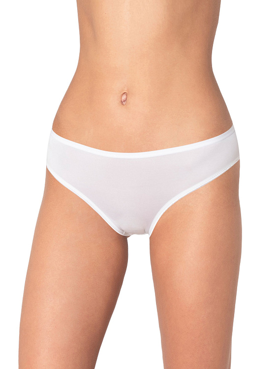 Бамбуковые трусики-слипы с кружевными элементами