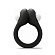 Черное эрекционное кольцо Zippy Vibrating Ring With Bullet
