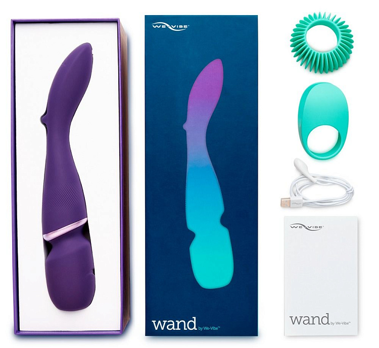 Фиолетовый вибратор-жезл We-Vibe Wand