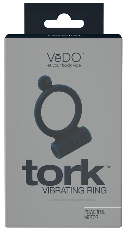 Чёрное виброкольцо VeDO Tork