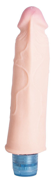 Телесный вибромассажёр Vibro Realistic Cock Dildo - 19 см.