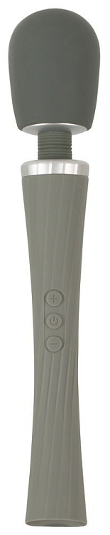 Серый жезловый вибратор Super Strong Wand Vibrator