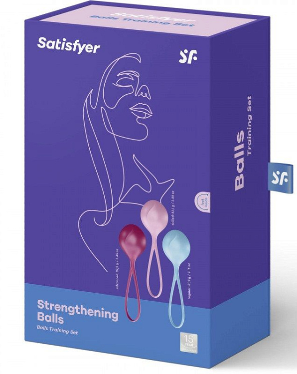 Набор из трёх вагинальных шариков Satisfyer Strengthening Balls