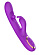 Фиолетовый вибратор-кролик с вращающимся шариком