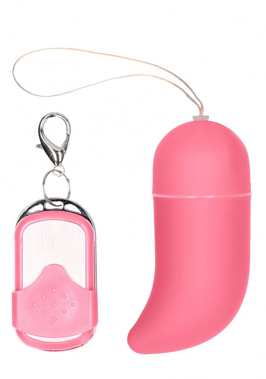 Розовое виброяйцо Vibrating G-spot Egg medium с пультом ДУ