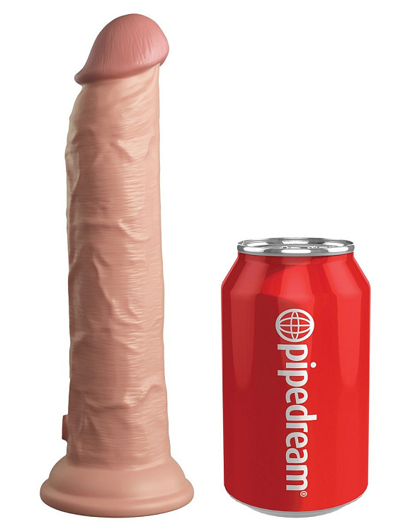 Телесный фаллоимитатор 9  Silicone Dual Density Cock - 25,4 см.