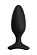 Черная анальная втулка LOVENSE Hush 2 (M) - 13,5 см.