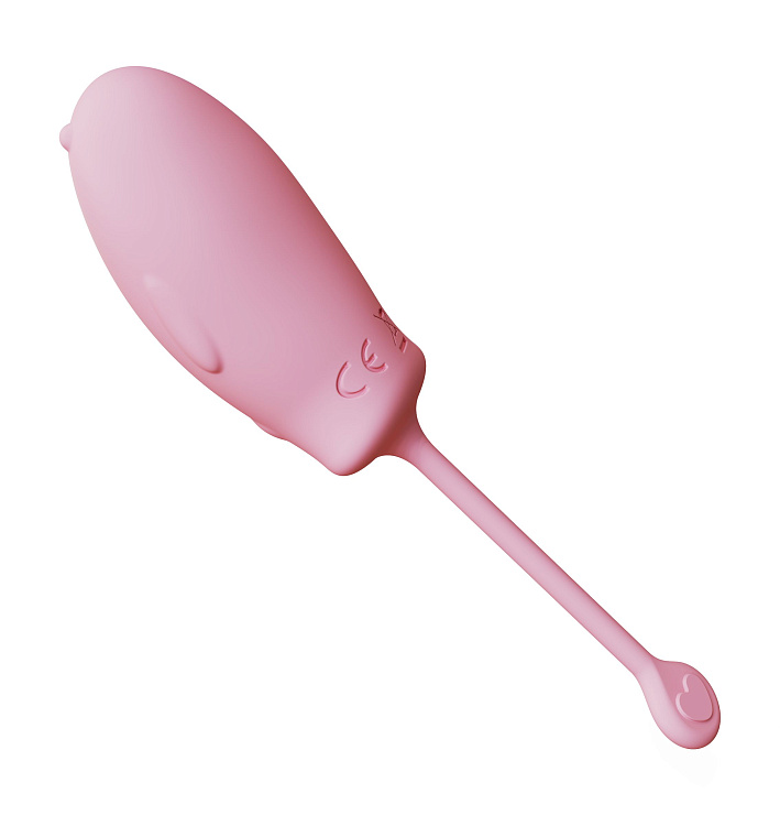 Розовое силиконовое виброяйцо с пультом ДУ