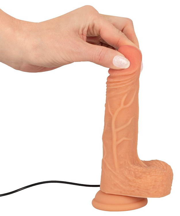 Телесный вибратор-реалистик Real Thing Small - 18,6 см.