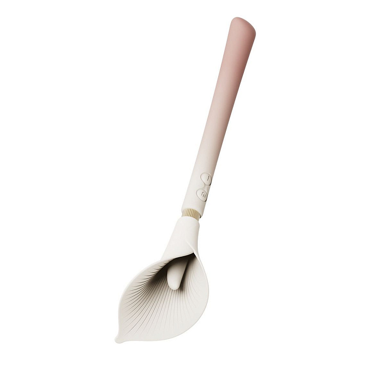 Розовый двусторонний вибромассажёр Calla