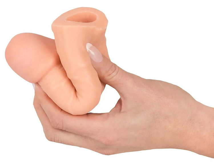 Телесная насадка-реалистик Extension Sleeve - 15,5 см.