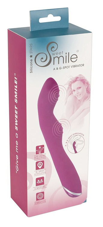 Фиолетовый вибратор A   G-Spot Vibrator - 23,5 см.