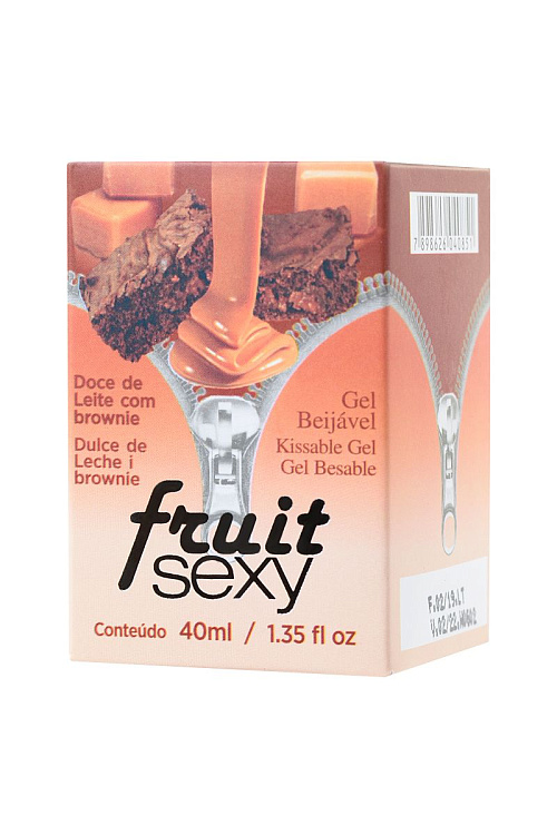 Массажное масло FRUIT SEXY с ароматом сладкого брауни и разогревающим эффектом - 40 мл.