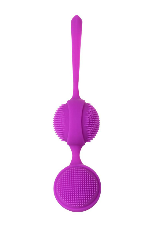 Фиолетовые вагинальные шарики с ресничками JOS NUBY