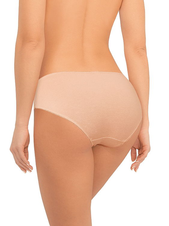 Трусики-слипы с кружевными вставками на передней детали