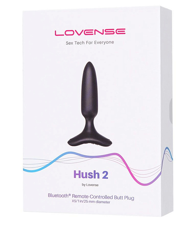 Черная анальная вибропробка HUSH 2 Size XS - 12,1 см.