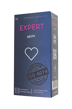 Светящиеся в темноте презервативы EXPERT Neon - 10 шт.