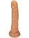 Телесный фаллоимитатор на присоске - 19 см.