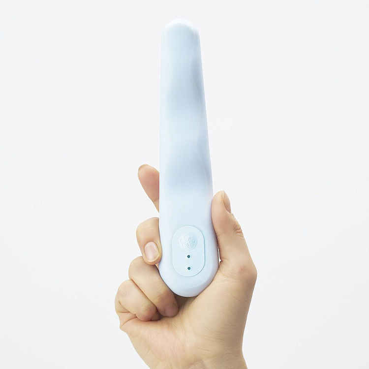 Голубой вибратор iroha Fit Minamozuki - 17,7 см.