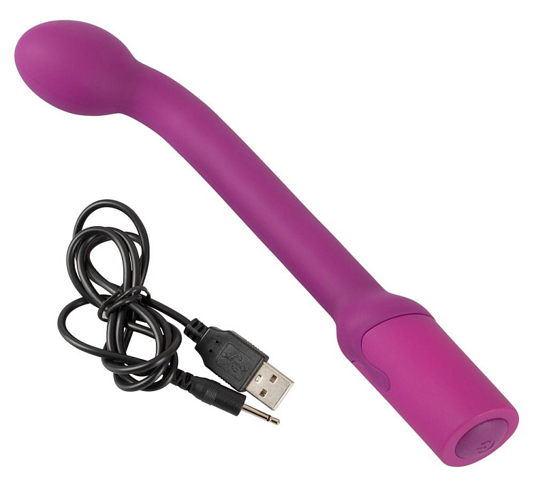 Фиолетовый вибратор G-точки G-SPOT VIBRATOR - 22 см.