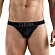 Черные перфорированные трусы-тонги Clever Ambar Thong