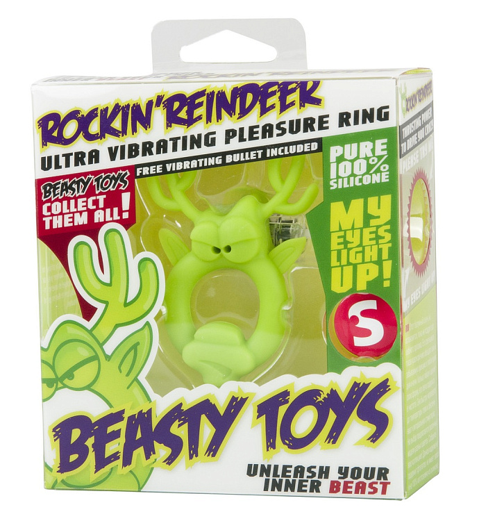 Вибронасадка Beasty Toys Rockin Reindeer в форме оленя