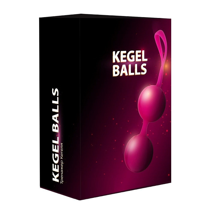 Ярко-розовый набор для тренировки вагинальных мышц Kegel Balls