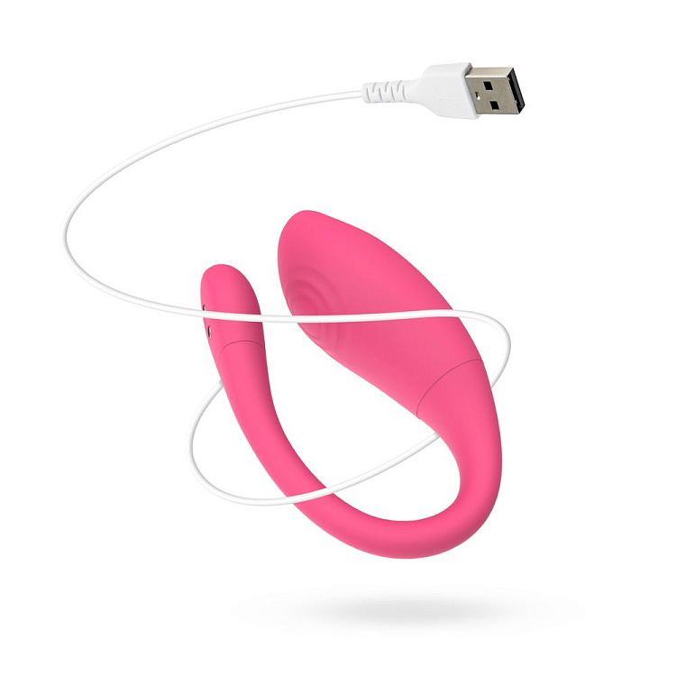 Розовое интерактивное виброяйцо Aria