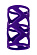 Фиолетовая насадка-сетка на пенис - 7,5 см.