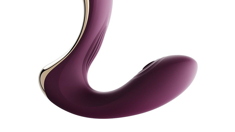 Фиолетовый вибромассажёр G-зоны Talis с пульсацией, вакуумной стимуляцией и функцией нагрева