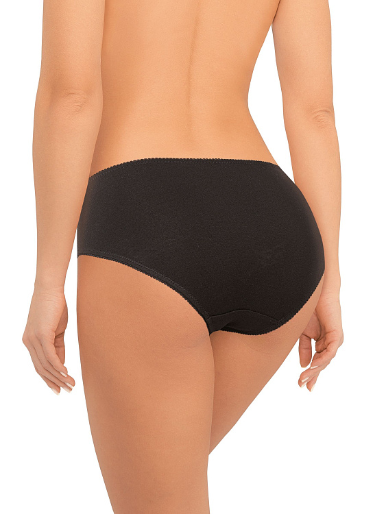 Трусики-слипы с кружевными вставками на передней детали