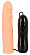 Телесный вибратор-реалистик с функцией толкания Accelerator - 18,2 см.