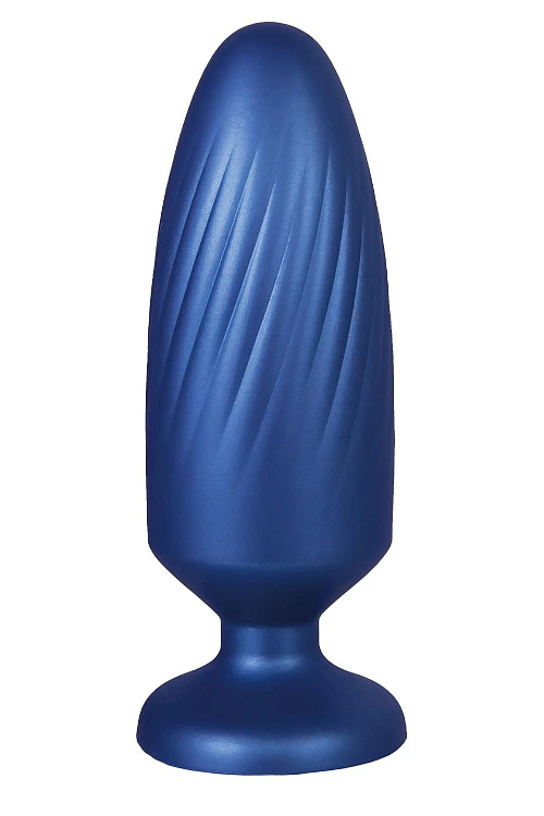 Синяя анальная пробка G Stuck Silicone Anal Plug - 13,5 см.