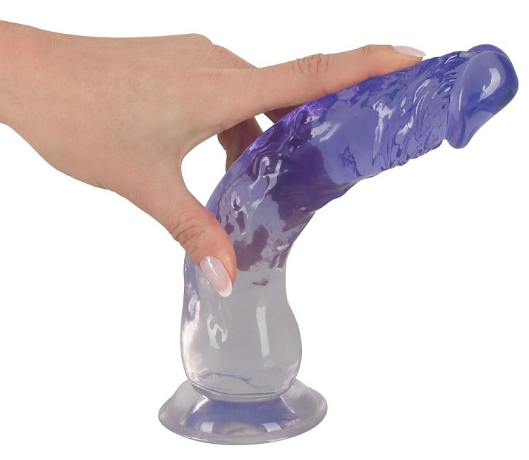 Прозрачный фаллоимитатор Clear Dildo на присоске - 22,5 см.