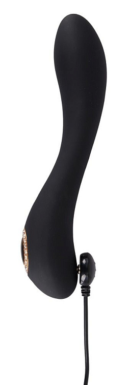 Черный элегантный вибратор Cleopatra G-Spot Vibrator - 19,7 см.