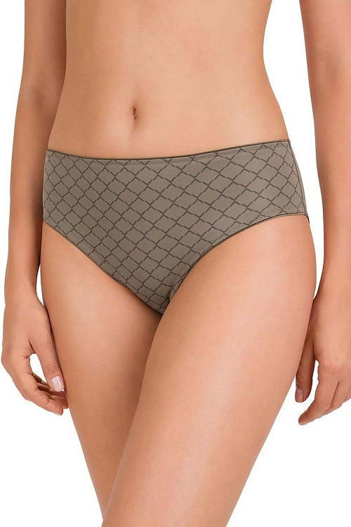 Трусики-слипы с принтом в виде решетки