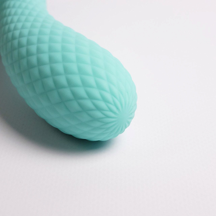 Бирюзовый вибромассажёр с деликатными токами