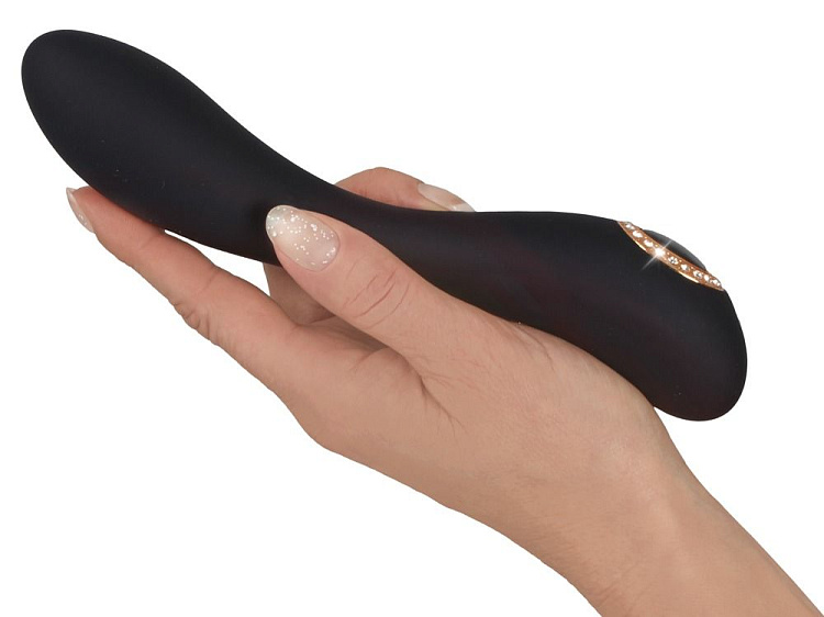 Черный элегантный вибратор Cleopatra G-Spot Vibrator - 19,7 см.