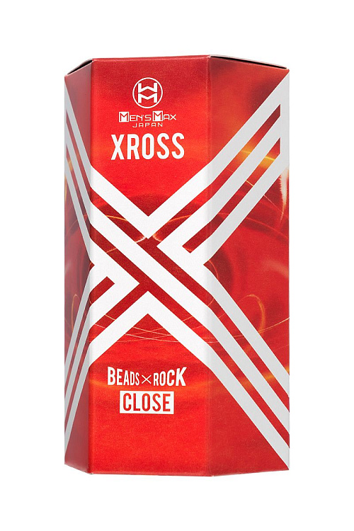 Прозрачный мастурбатор MensMax Xross Beads х Rock Close