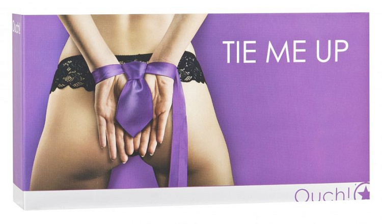 Фиолетовая лента-галстук для бандажа Tie Me Up