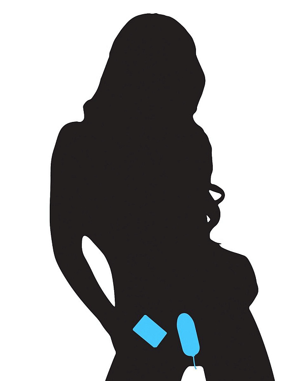 Голубое виброяйцо Remote Control Bullet с пультом ДУ