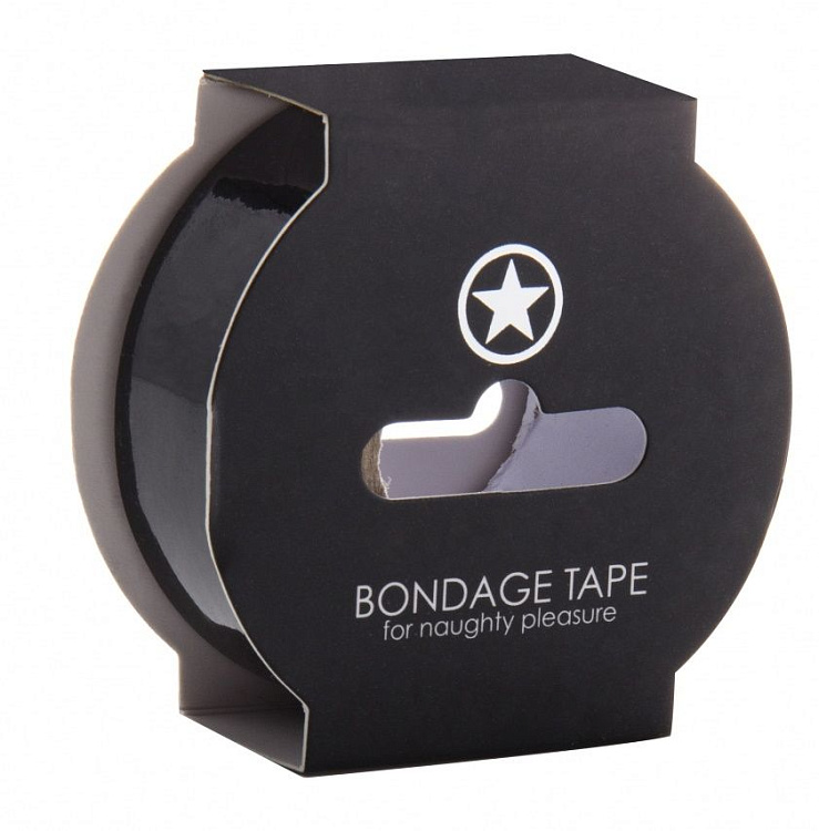 Черная лента Non Sticky Bondage Tape - 17,5 м.