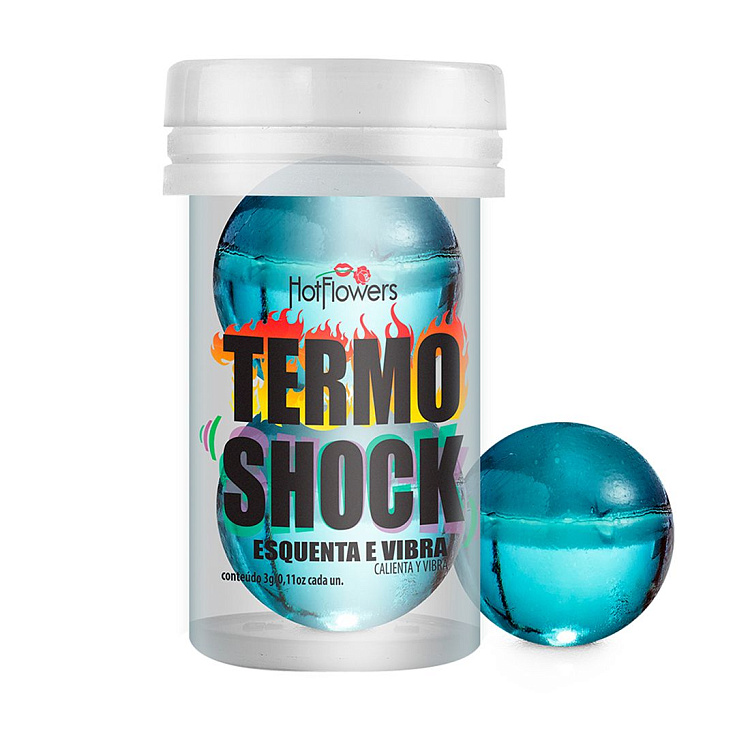 Интимный гель Termo Shock Hot Ball с разогревающе-покалывающим эффектом (2 шарика по 3 гр.)